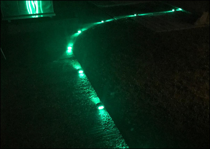 green-led-road-studs