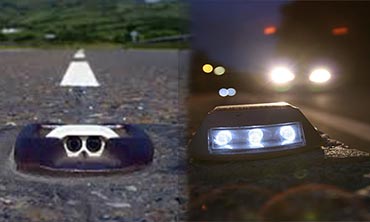 Ojos de gato solares led
